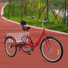 24 Inch 7 - speed Folding Tricycle with Backrest - Homebound Essentials