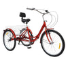 24 Inch 7 - speed Folding Tricycle with Backrest - Homebound Essentials