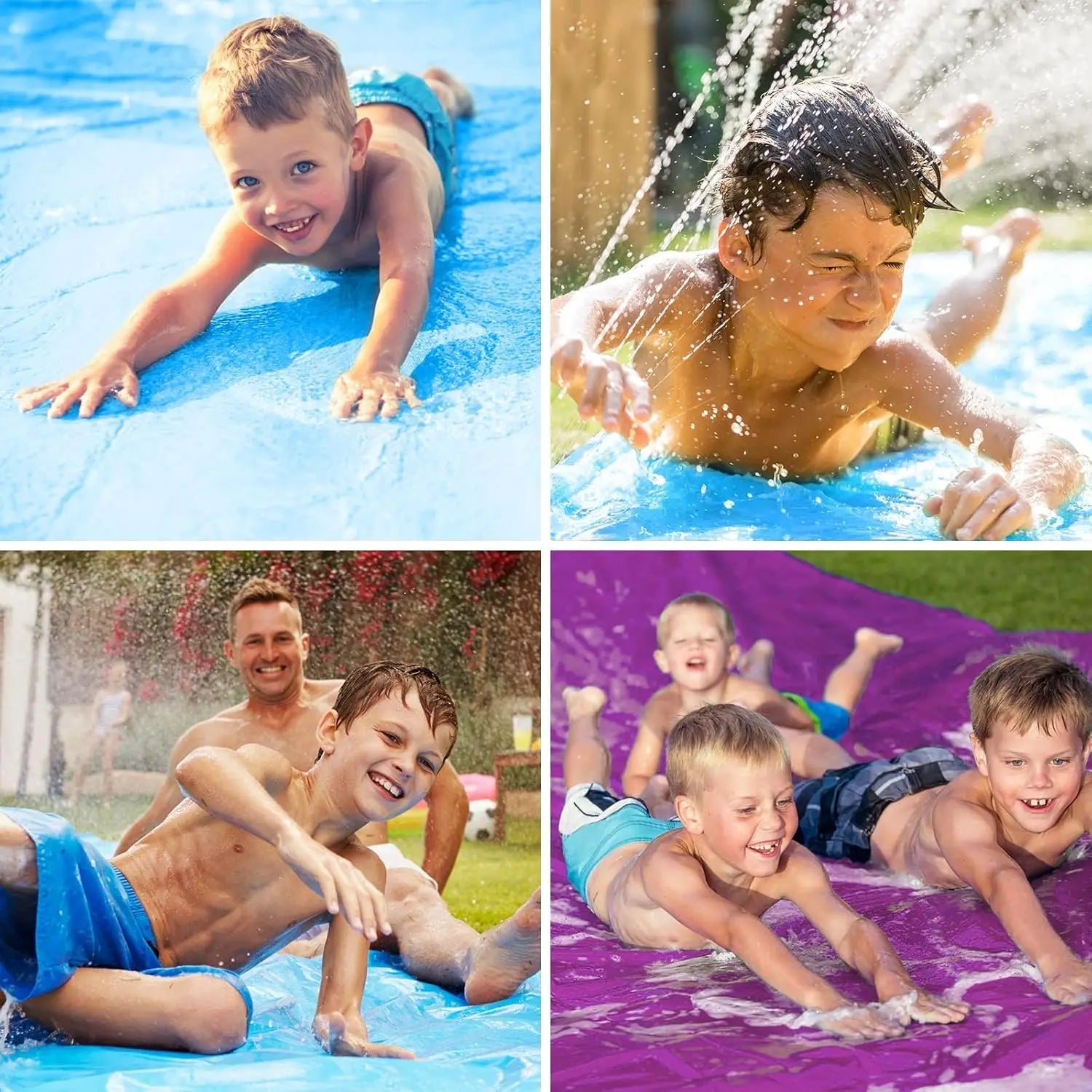 33 FT Extra Long Double Lawn Water Slide for Kids & Adults - Homebound Essentials