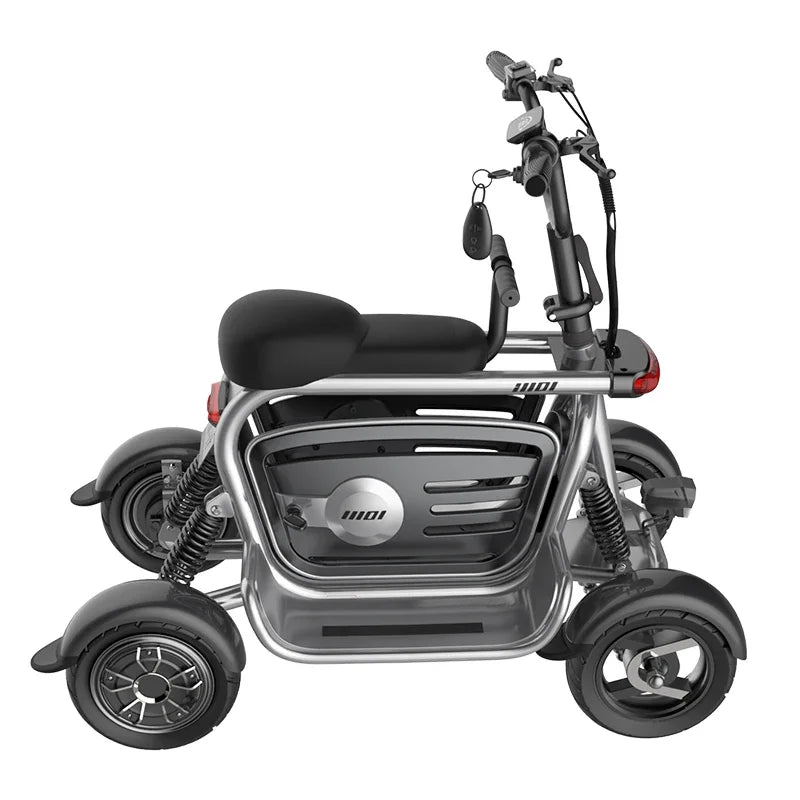 4 - Wheel Dual Motor Electric Scooter for Adults – 800W 48V | 4WD Mobility Scooter with Dual Seats & Storage Basket - Homebound Essentials