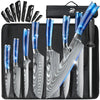 8 - Piece Damascus Steel Chef Knife Set - Homebound Essentials