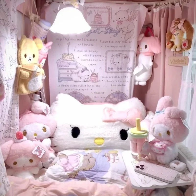 80cm Sanrio Hello Kitty Plush Cushion Pillow - Homebound Essentials