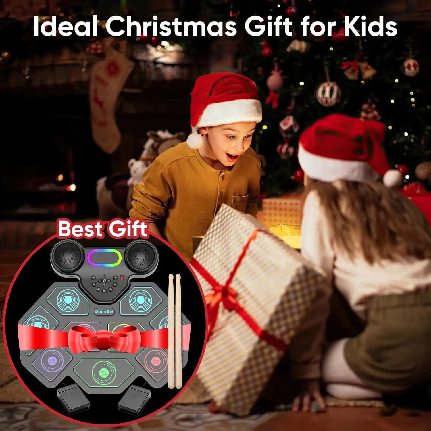 9 - Pad Portable Electronic Drum Kit - Homebound Essentials