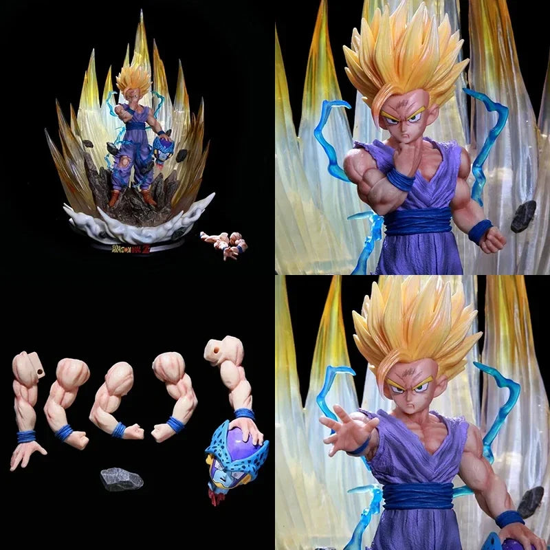 42cm Anime Dragon Ball Figure Super Saiyan Son Gohan PVC Action Figure