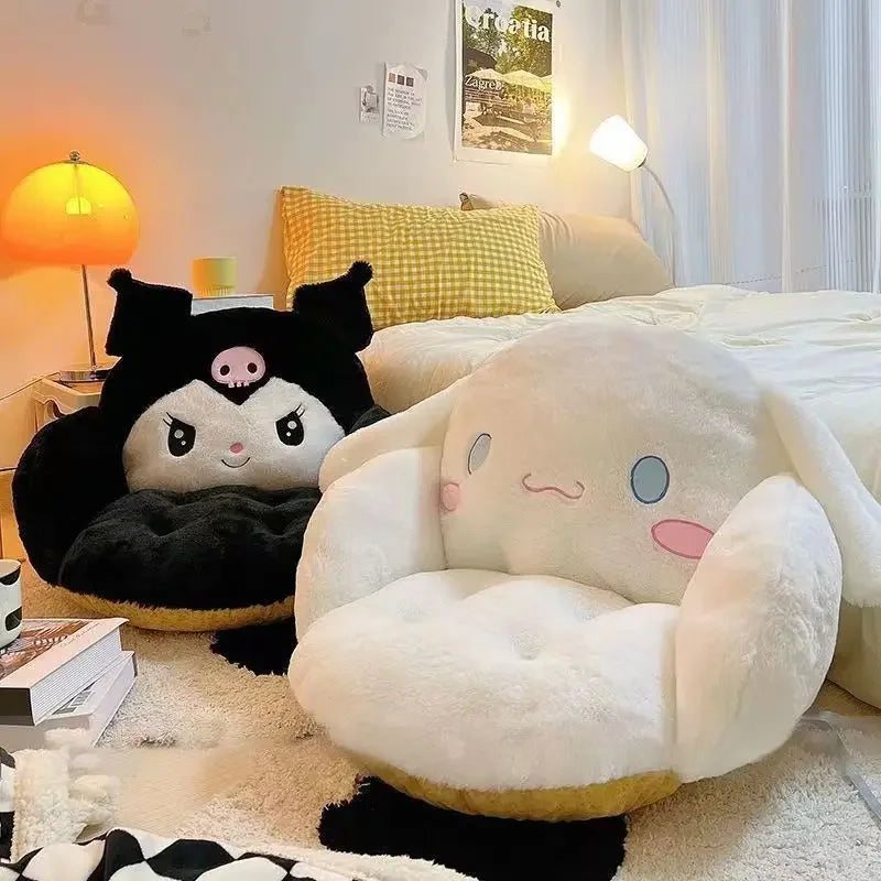Aoger Big Size Cinnamoroll & Kuromi Plush Backrest Cushion