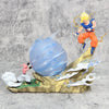 21cm Dragon Ball Z Buu vs Goku Action Figure – Super Saiyan Genki Bomb PVC Statue