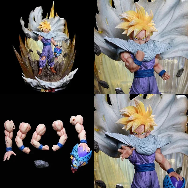 42cm Anime Dragon Ball Figure Super Saiyan Son Gohan PVC Action Figure