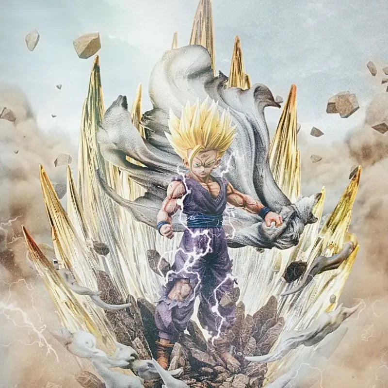 42cm Anime Dragon Ball Figure Super Saiyan Son Gohan PVC Action Figure