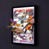 Dragon Ball Goku vs Frieza 3D Wall Metal Frame Light Painting