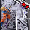 Dragon Ball Goku vs Frieza 3D Wall Metal Frame Light Painting