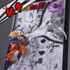 Dragon Ball Goku vs Frieza 3D Wall Metal Frame Light Painting