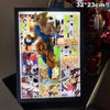 Dragon Ball Goku vs Frieza 3D Wall Metal Frame Light Painting