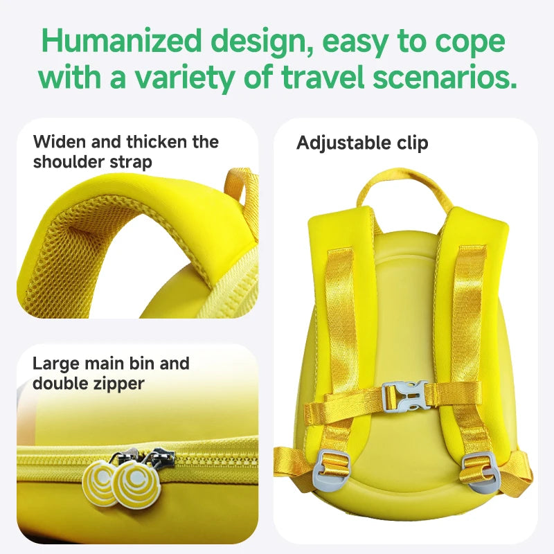 Intelligent LED Display Hard Shell Minion Backpack