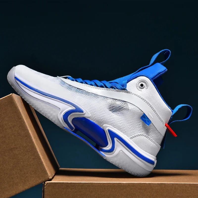 AirCourt Men's Basketball Sneakers: Basketball Shoes Men Breathable Cushioning Non - Slip Wearable Walking Sports Shoes Training Athletic Mesh Casual Sneakers - Homebound Essentials
