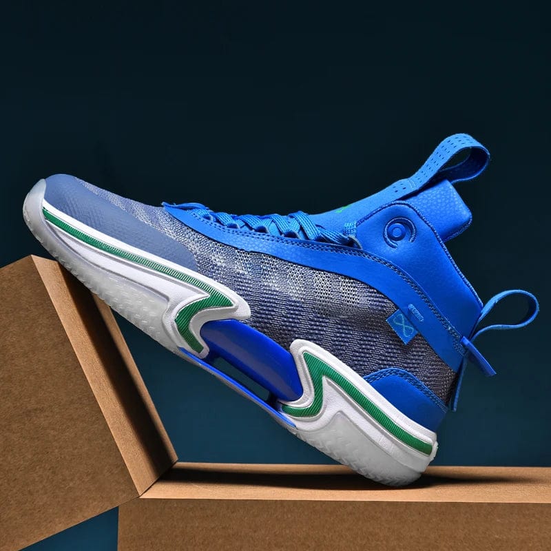 AirCourt Men's Basketball Sneakers: Basketball Shoes Men Breathable Cushioning Non - Slip Wearable Walking Sports Shoes Training Athletic Mesh Casual Sneakers - Homebound Essentials