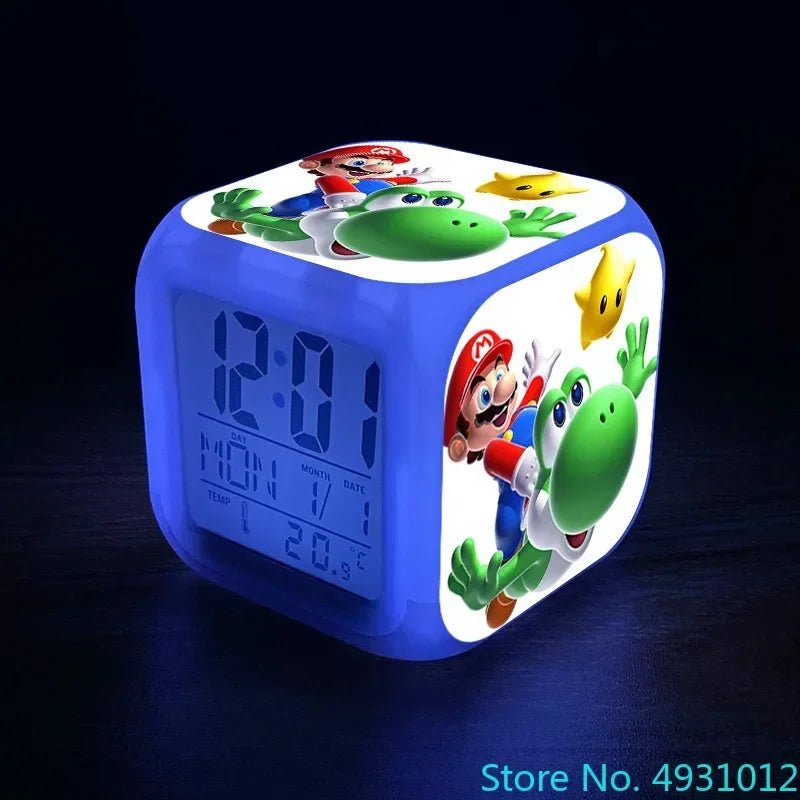 Anime Sonic Figure Model LED Alarm Clock: 7 - Color Touch Light Desk Watch - Homebound Essentials