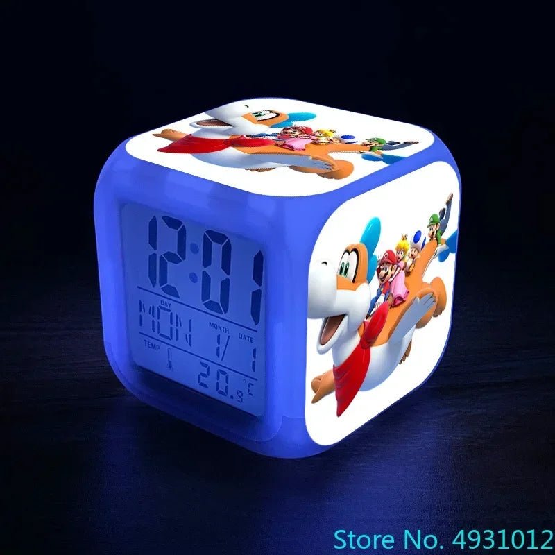 Anime Sonic Figure Model LED Alarm Clock: 7 - Color Touch Light Desk Watch - Homebound Essentials