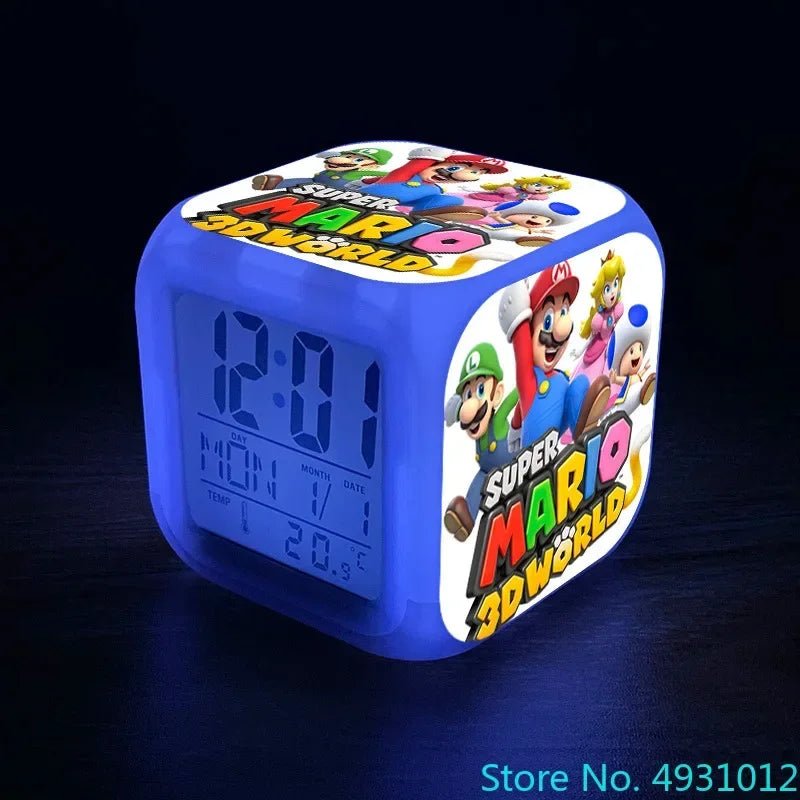 Anime Sonic Figure Model LED Alarm Clock: 7 - Color Touch Light Desk Watch - Homebound Essentials