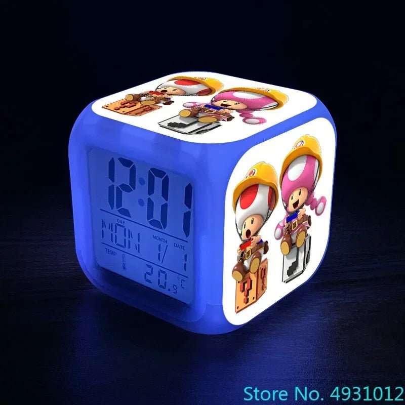 Anime Sonic Figure Model LED Alarm Clock: 7 - Color Touch Light Desk Watch - Homebound Essentials