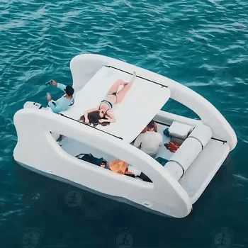 AquaCat: Electric Pontoon Boat, PVC DWF Catamaran - Homebound Essentials