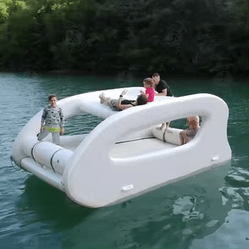 AquaCat: Electric Pontoon Boat, PVC DWF Catamaran - Homebound Essentials
