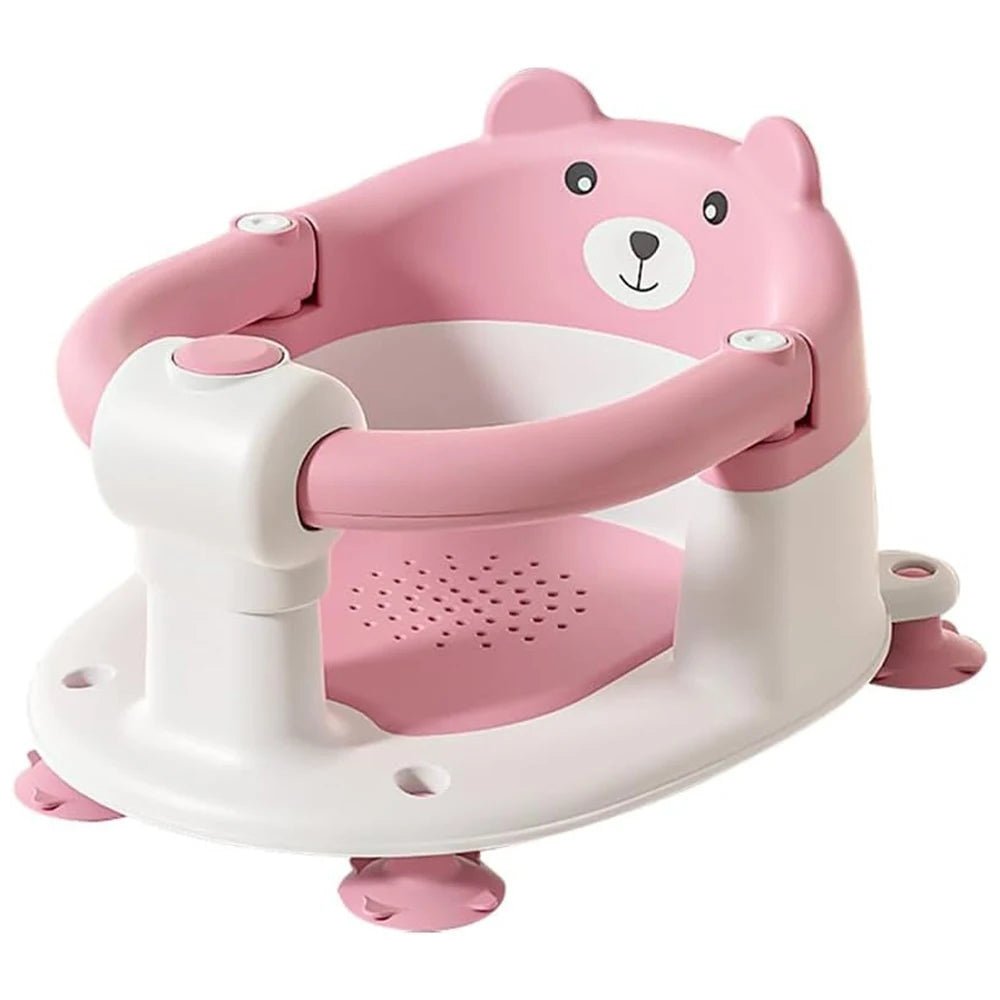 Baby Bath Seat for Babies 6 Months Plus: Cute Bear Non - Slip Baby Bath Chair - Homebound Essentials