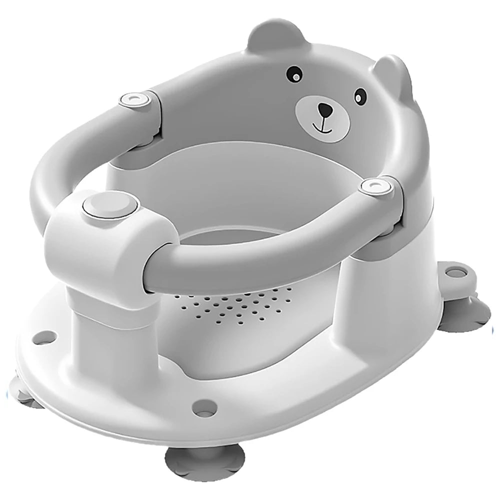 Baby Bath Seat for Babies 6 Months Plus: Cute Bear Non - Slip Baby Bath Chair - Homebound Essentials
