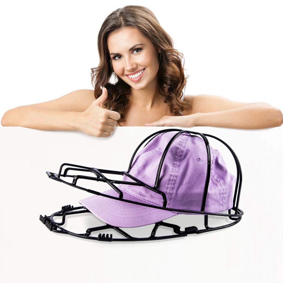 Baseball Hat Washer - Cap Cleaner Cage Holder Frame for Washing Machine - Homebound Essentials