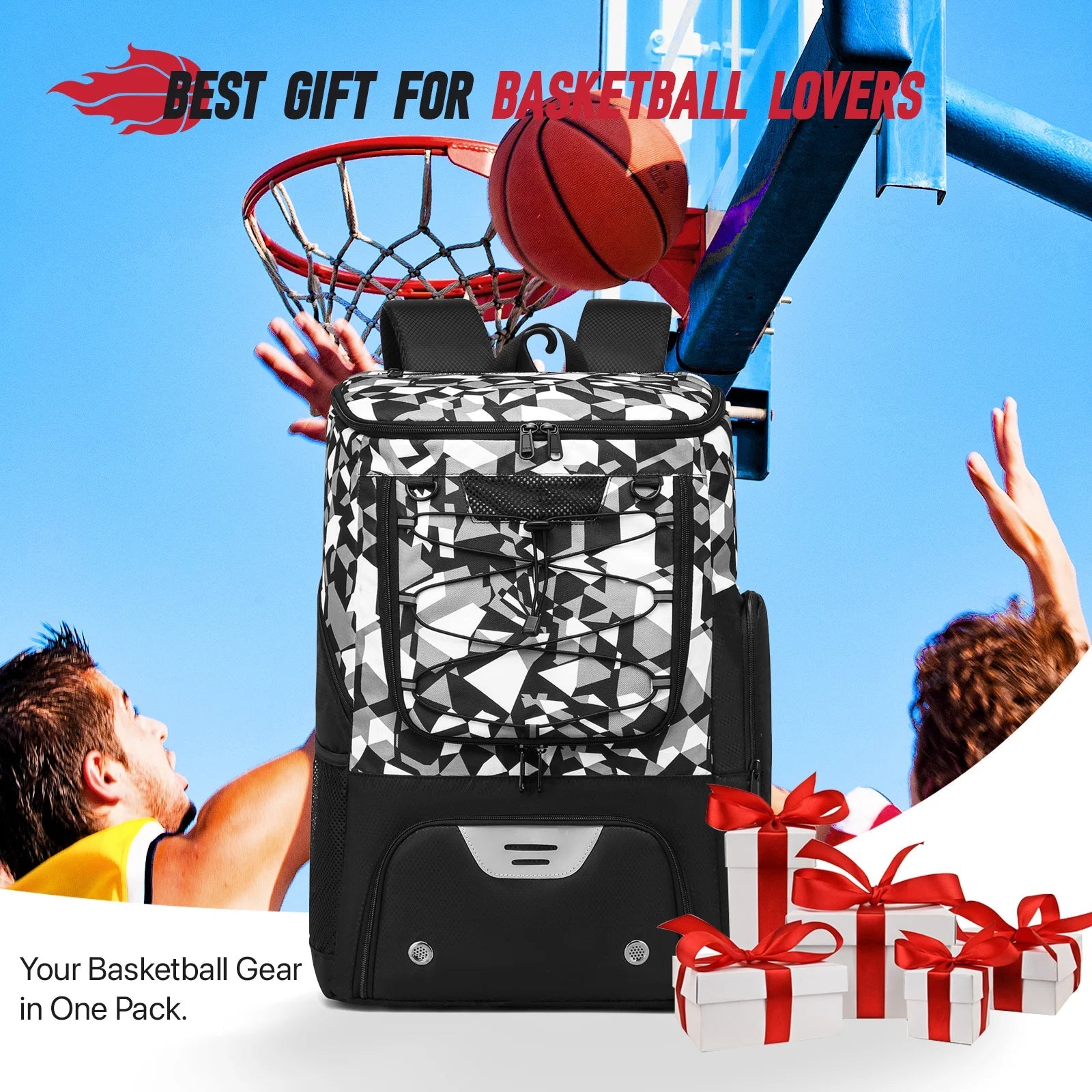 Basketball & Sports Training Backpack with Separate Compartments - Homebound Essentials