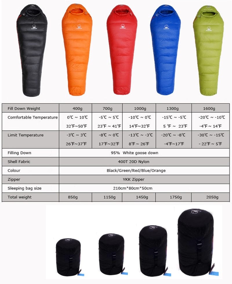 Black Snow ArcticDreams Ultra - Light Down Sleeping Bag - Homebound Essentials
