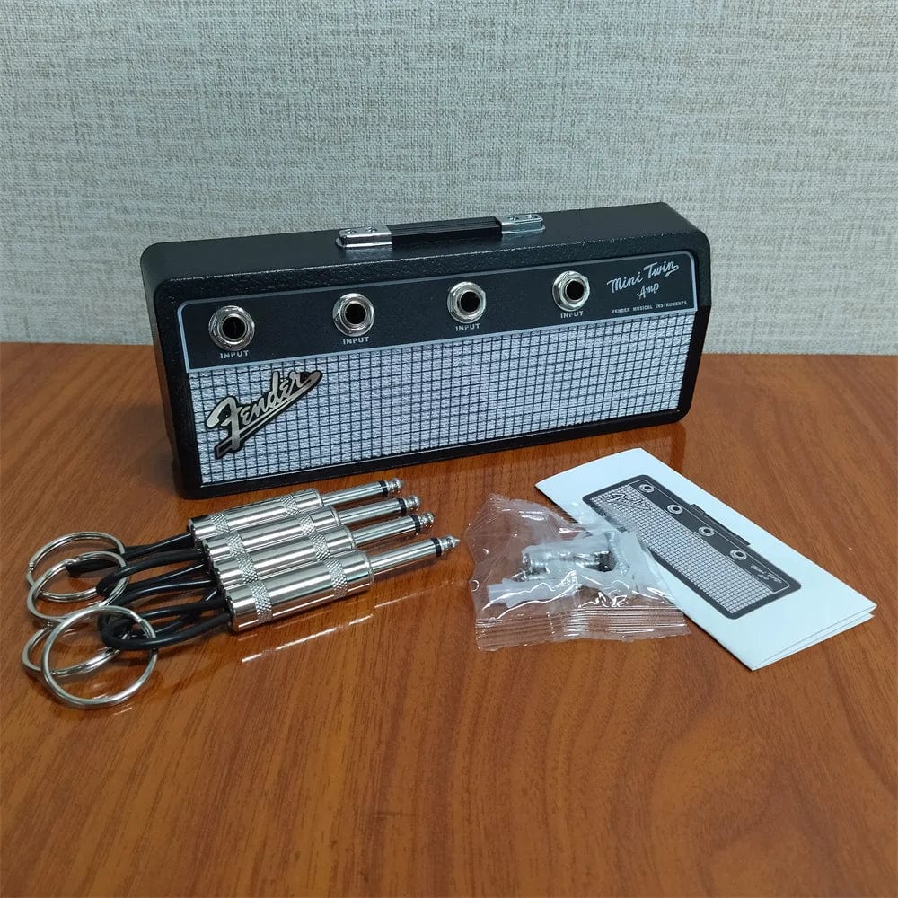 BluesKey: Fender Blues Music Key Storage Jack Rack, Cool Guitar Wall Keychain Vintage Amplifier Speaker Home Decoration Gift - Homebound Essentials