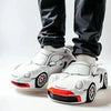 BMW Porsche Racing Plush Slippers: Warm & Fun Car Slippers - Homebound Essentials