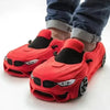 BMW Porsche Racing Plush Slippers: Warm & Fun Car Slippers - Homebound Essentials