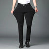 Business Office Ice Silk Men's Casual Pants - Summer Thin Nylon Trousers with Four Side Elastic - Homebound Essentials