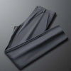 Business Office Ice Silk Men's Casual Pants - Summer Thin Nylon Trousers with Four Side Elastic - Homebound Essentials