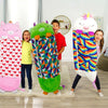Campnap - 2 In 1 Kids Convertible Plush Pillow Sleeping Bag - Homebound Essentials