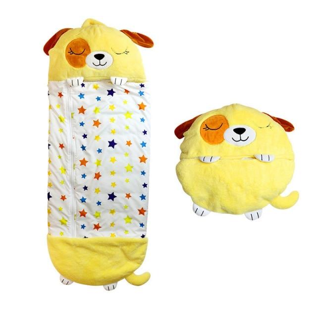 Campnap - 2 In 1 Kids Convertible Plush Pillow Sleeping Bag - Homebound Essentials