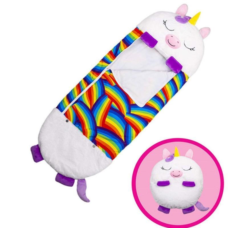 Campnap - 2 In 1 Kids Convertible Plush Pillow Sleeping Bag - Homebound Essentials