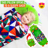 Campnap - 2 In 1 Kids Convertible Plush Pillow Sleeping Bag - Homebound Essentials