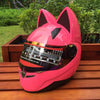 Cat Ear Motorcycle Helmet | Detachable Casco Moto Helmet | Full Face Fashion Helmet - Homebound Essentials