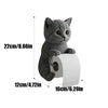 Cat Toilet Paper Holder: Cute Wall - Mounted Roll Rack for Dorm, Home & RV Restrooms - Homebound Essentials