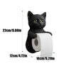 Cat Toilet Paper Holder: Cute Wall - Mounted Roll Rack for Dorm, Home & RV Restrooms - Homebound Essentials