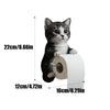 Cat Toilet Paper Holder: Cute Wall - Mounted Roll Rack for Dorm, Home & RV Restrooms - Homebound Essentials