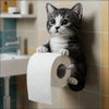 Cat Toilet Paper Holder: Cute Wall - Mounted Roll Rack for Dorm, Home & RV Restrooms - Homebound Essentials