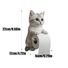 Cat Toilet Paper Holder: Cute Wall - Mounted Roll Rack for Dorm, Home & RV Restrooms - Homebound Essentials