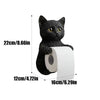 Cat Toilet Paper Holder: Cute Wall - Mounted Roll Rack for Dorm, Home & RV Restrooms - Homebound Essentials