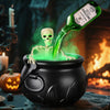 Cauldron Halloween Decorations with Magic Floating Potion Bottles and Diffuser - Homebound Essentials