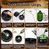 Cauldron Halloween Decorations with Magic Floating Potion Bottles and Diffuser - Homebound Essentials