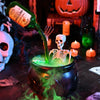 Cauldron Halloween Decorations with Magic Floating Potion Bottles and Diffuser - Homebound Essentials