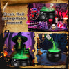 Cauldron Halloween Decorations with Magic Floating Potion Bottles and Diffuser - Homebound Essentials
